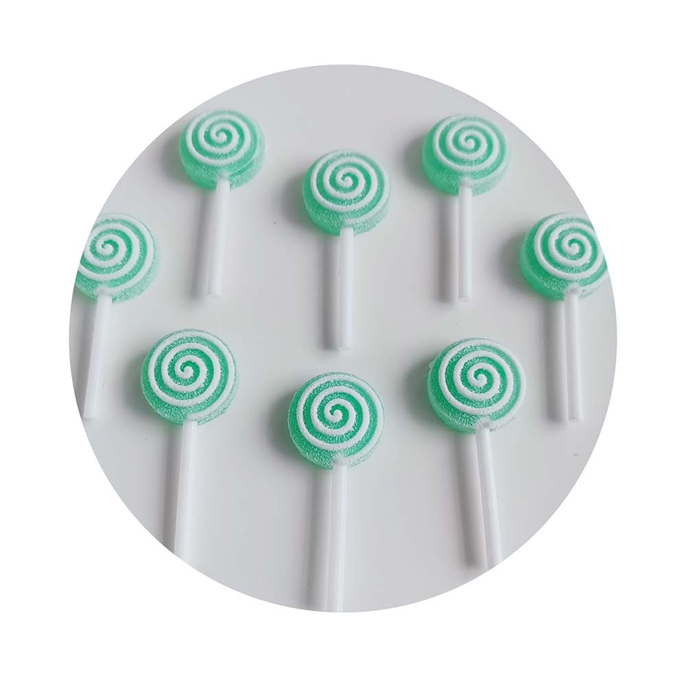 100pcs Resin Cute Candy Lollipop Flat Back Cabochon Scrapbooking for Crafts Making Jewelry Accessories