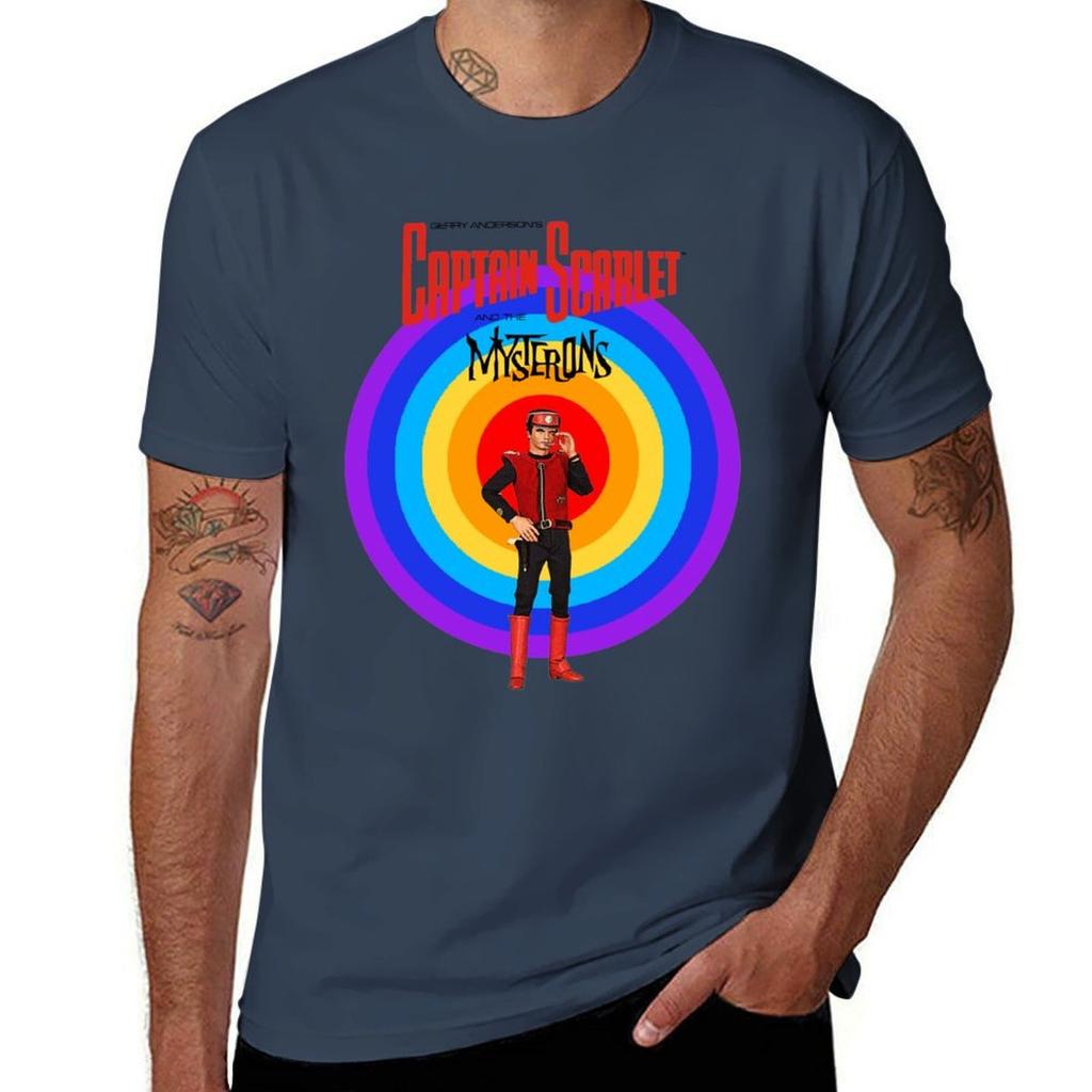 Captain Scarlet And The Mysterons Officially Licensed Fan Art Tshirt Cotton Tshirt Plain For Unisex Package Tshirt