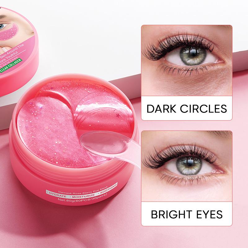 SADOER Rose Star Eye Mask Увлажняющий и увлажняющий патч для глаз с маской для глаз