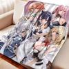 Soft Cartoon Anime Fleece Throw Blanket Cozy for Nap On Sofa Suitable for Kids and Adults Home Textile Comfortable Warm Plush