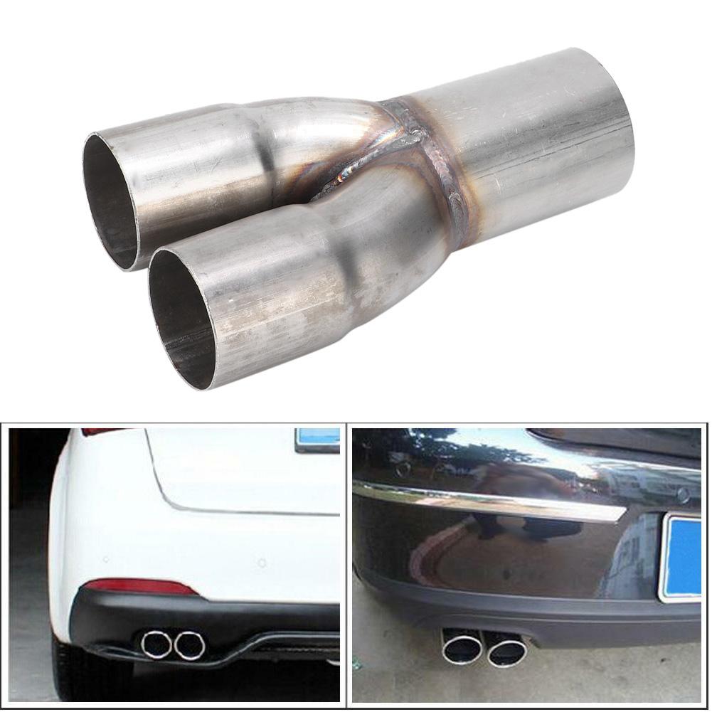 Коллектор выхлопной трубы из нержавеющей стали 2 дюйма, двойной вход, одинарный выход 2,5 дюйма