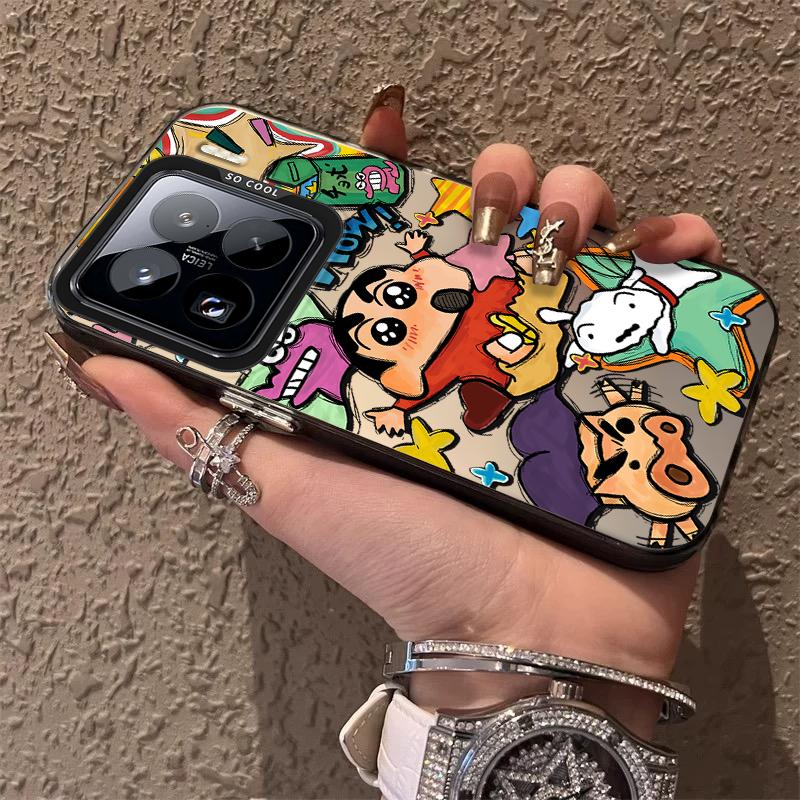 Cartoon C-Crayon Shin-chans Hard Case for Xiaomi Mi 15 14 14T 13 13T 12 12T 12X 12S 11 Lite POCO F6 F5 X6 X5 M6 Pro 5G 4G Cover