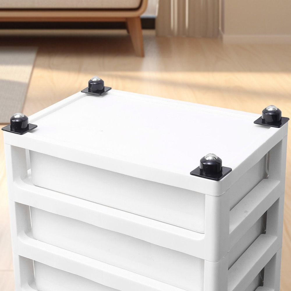 4Pcs/Set 360° Rotation Self-adhesive Universal Caster Steel Ball Moving Accessories Bedside Table