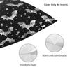 Custom Halloween Goth Bat Throw Pillow Case Living Room Decoration 3D Print Sofa Chair Cushion Cover Polyester Cozy Pillowslip