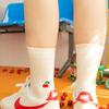 SNOOZY Cherry Embroidered Socks (White)