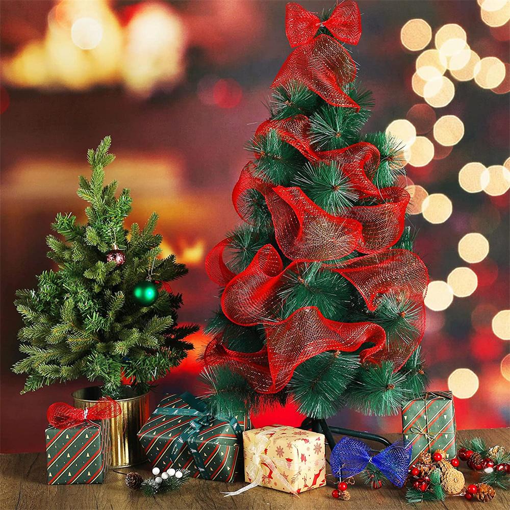 15cm 10yards Christmas Decoration Mesh Rolls For DIY Wreath Making Xmas Tree Ornament Net Ribbon Christmas New Year Party Gifts