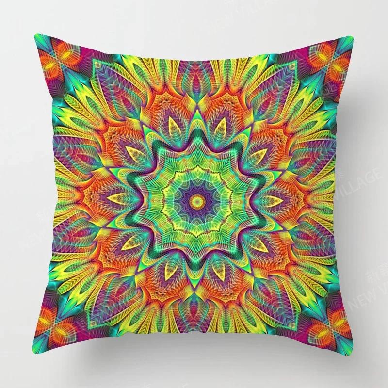 Осенний декор для дома осенняя гостиная наволочка для подушки диван бохо Чехол для подушки мандала 45x45см 45*45 50x50 60x60см 40*40 40x40см