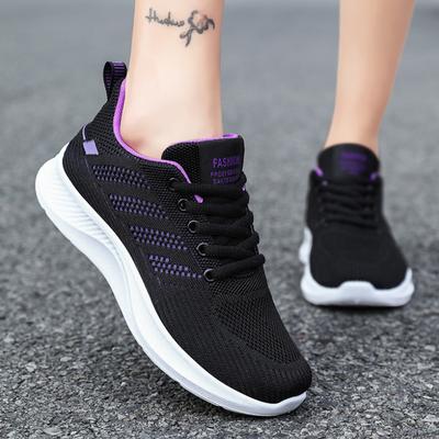 Новые женские туфли с мягкой подошвой, повседневные спортивные женские туфли, дышащие одинарные туфли с сетчатой плетеной подошвой для женщин, кроссовки для бега на открытом воздухе