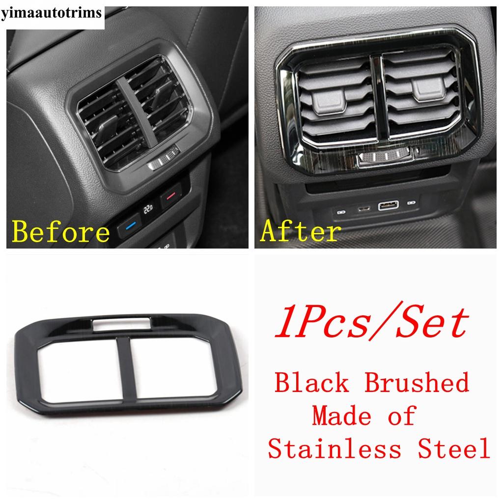 Задний подлокотник автомобиля, коробка для кондиционера, вентиляционная рама, крышка, отделка для Volkswagen VW Tiguan MK2 2016 - Аксессуары для интерьера