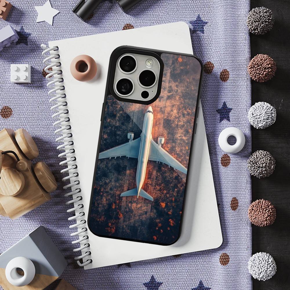 Авиация Арт Самолет Телефон Для iPhone 17,14,11,15,16,13,12,Pro,Max,Для Magsafe,Plus,Mini, Магнитный Чехол для Беспроводной Зарядки