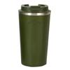 Кофейная дорожная кружка из пищевой нержавеющей стали 304 с двойными стенками и изоляцией для горячих и холодных напитков 510 мл зеленая