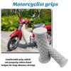 1 пара мотоциклетных ручек, нескользящие резиновые ручки на конце, ручки подруливающего устройства, 22 мм, удобные ручки для руля мотоцикла, ручки подруливающего устройства