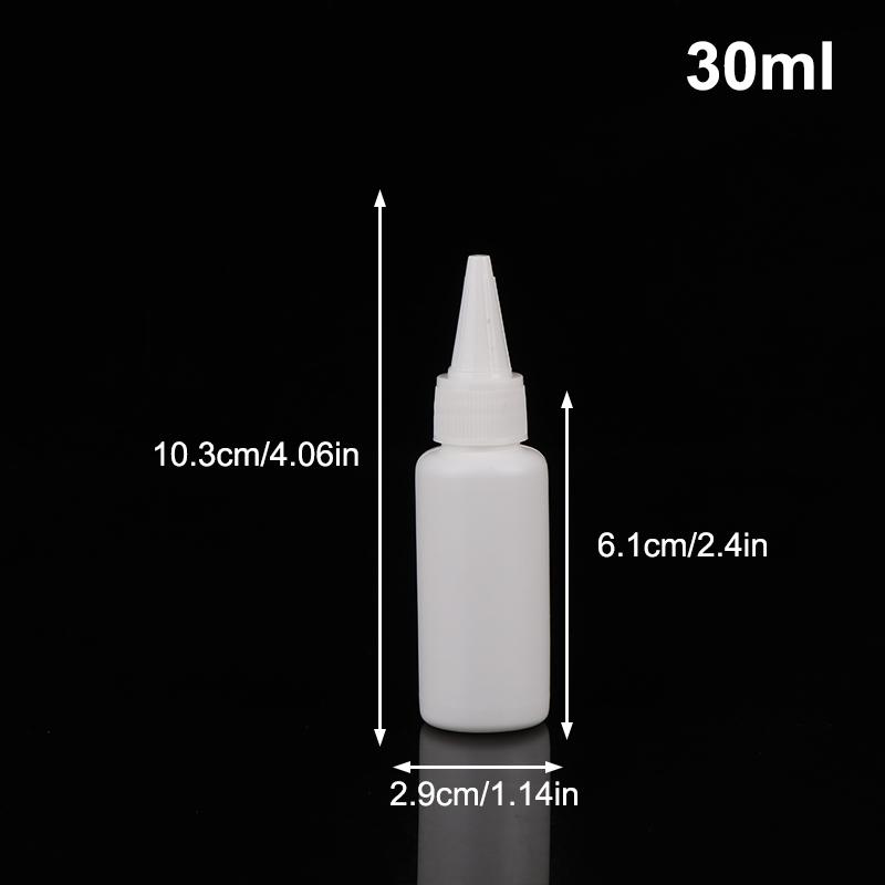 5/10/20/30/50/60/100 мл Белая бутылка с пипеткой-капельницей, с завинчивающейся крышкой, бутылки для жидкости для глаз, чернил, масла, пипетки, пигментов для краски
