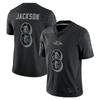Mens Rugby Jersey Short Sleeve T-Shirt Reflective Black Sportswear Casual Athletic Top