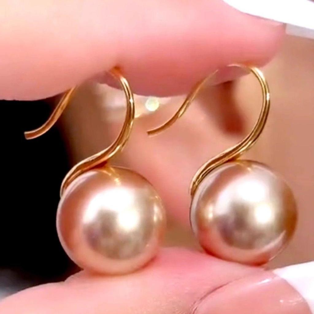 Korean Fashion Cute Pearl Earrings: Sweet, Simple, Ins Style Bread Bead Ear Cuffs for Women