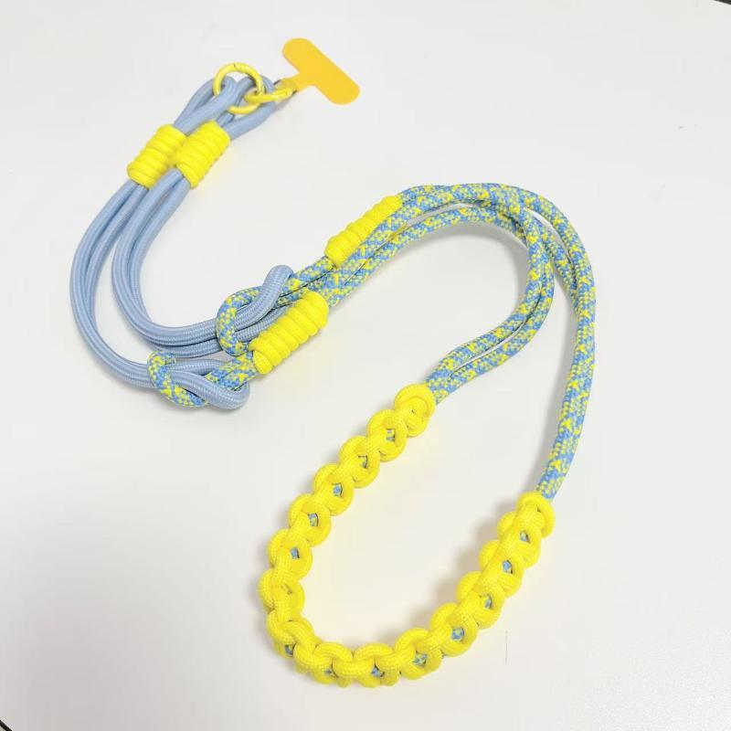 Braided Crossbody Phone Lanyard Adjustable Length Heavy Duty Anti-Loss Strap for Outdoor Travel Phone Accessory Gifts