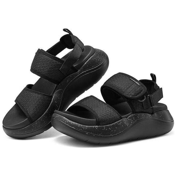 Skechers Модные удобные простые универсальные сандалии на одной лямке Женские сандалии Черные 141510-BBK