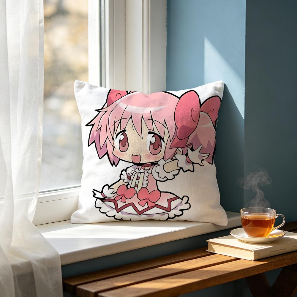 Anime KKaname Madokaed Cushion Cover Cushion Cover Set Pcs x x x Pillowcase Decorative Sofa Home Decor