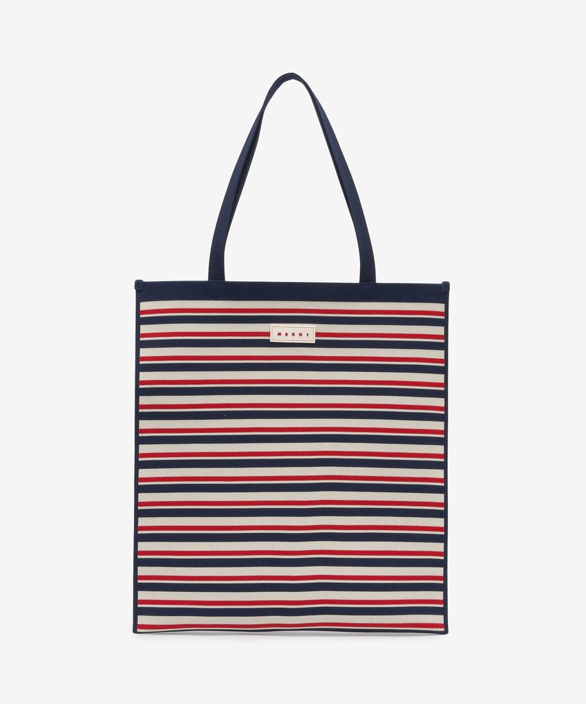 Marni Flat Jacquard Knit Tote Bag - Multicolor / Shmq0075A0P6485Zo728