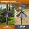 Squirrel Proof Baffle Pole Mount Metal Squirrel Stopper Guard Outdoor Square Squirrel Baffle for Protecting Hanging Feeders And Houses