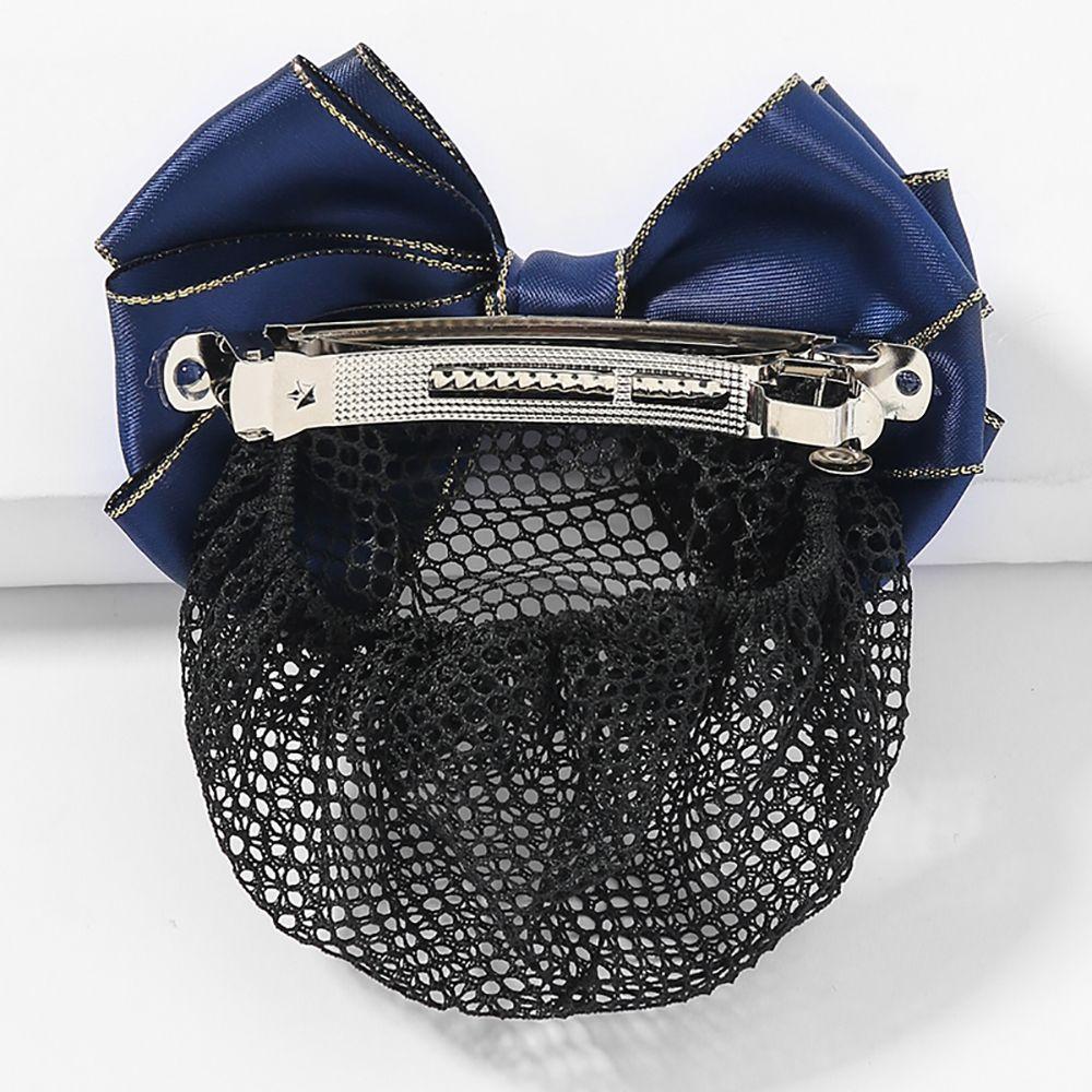 Nurse Female For Girls Headwear Ponytail Clip Korean Bun Snood Hairgrips Cover Net Bow Spring Clip