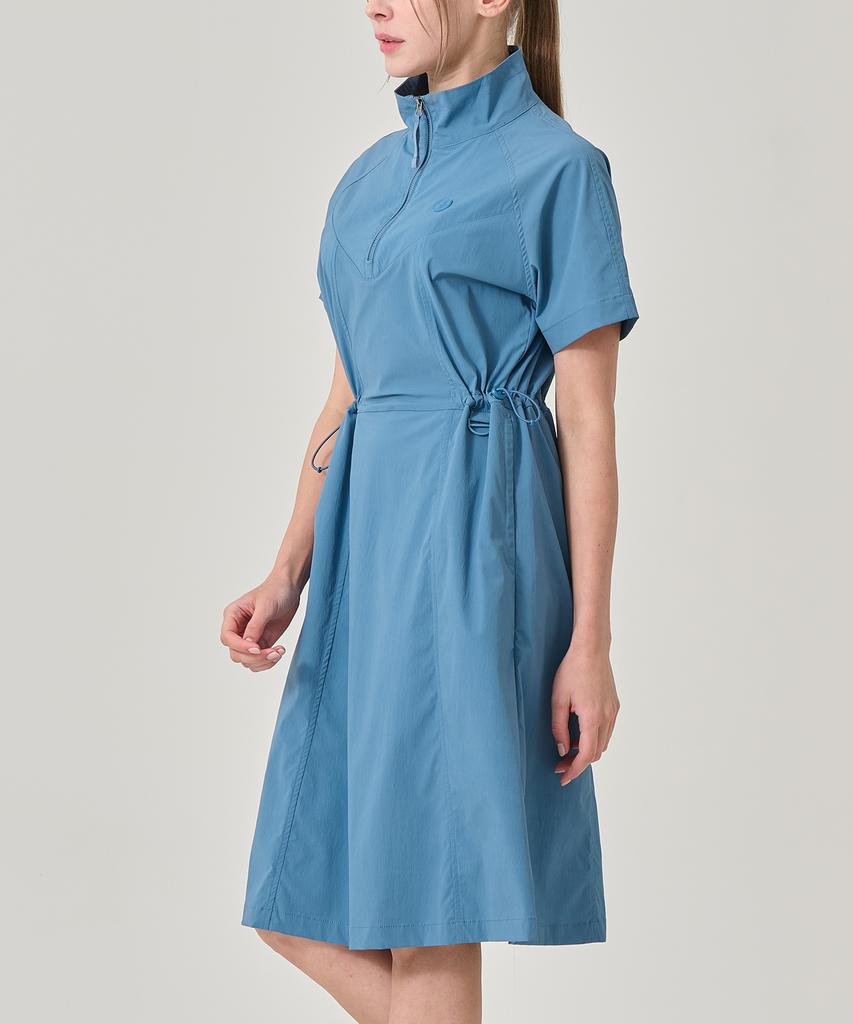 Built Moa Women'S Golf Nylon Half-Zip Dress