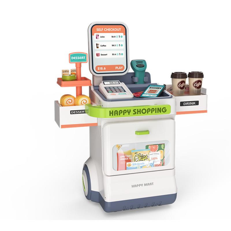 Children'S Play House Simulation Electric Light Electrocardiogram Doctor Cleaning Tools Supermarket Shopping Cart Toy Cover