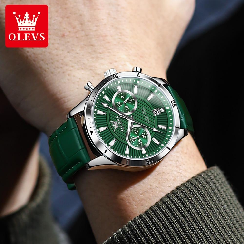 Модные мужские часы бизнес светящиеся кварцевые водонепроницаемые хронограф календарь новые мужские наручные часы