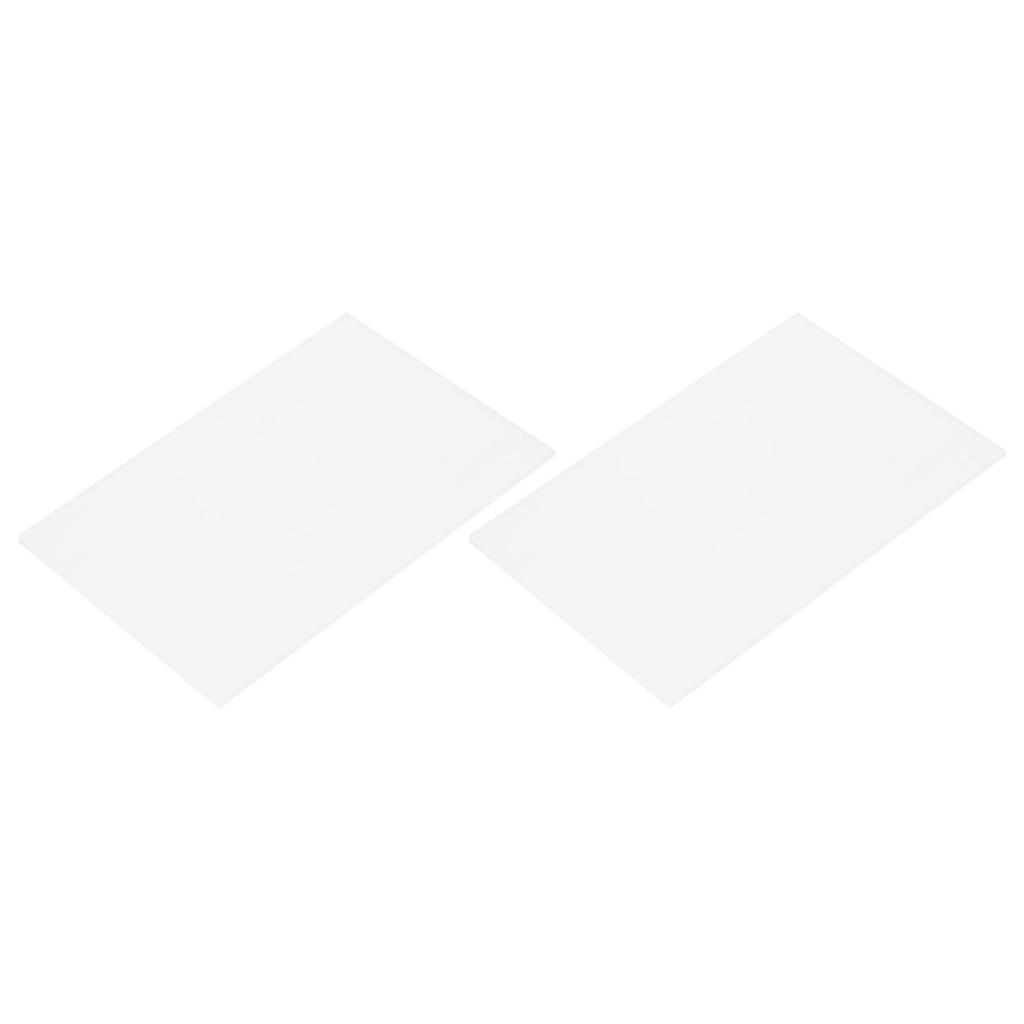 Uxcell 2 Stained Glass Sheets Mosaic Tiles 7.9" X 5.9" White Stained Glass Sheets for Craft DIY Art Projects