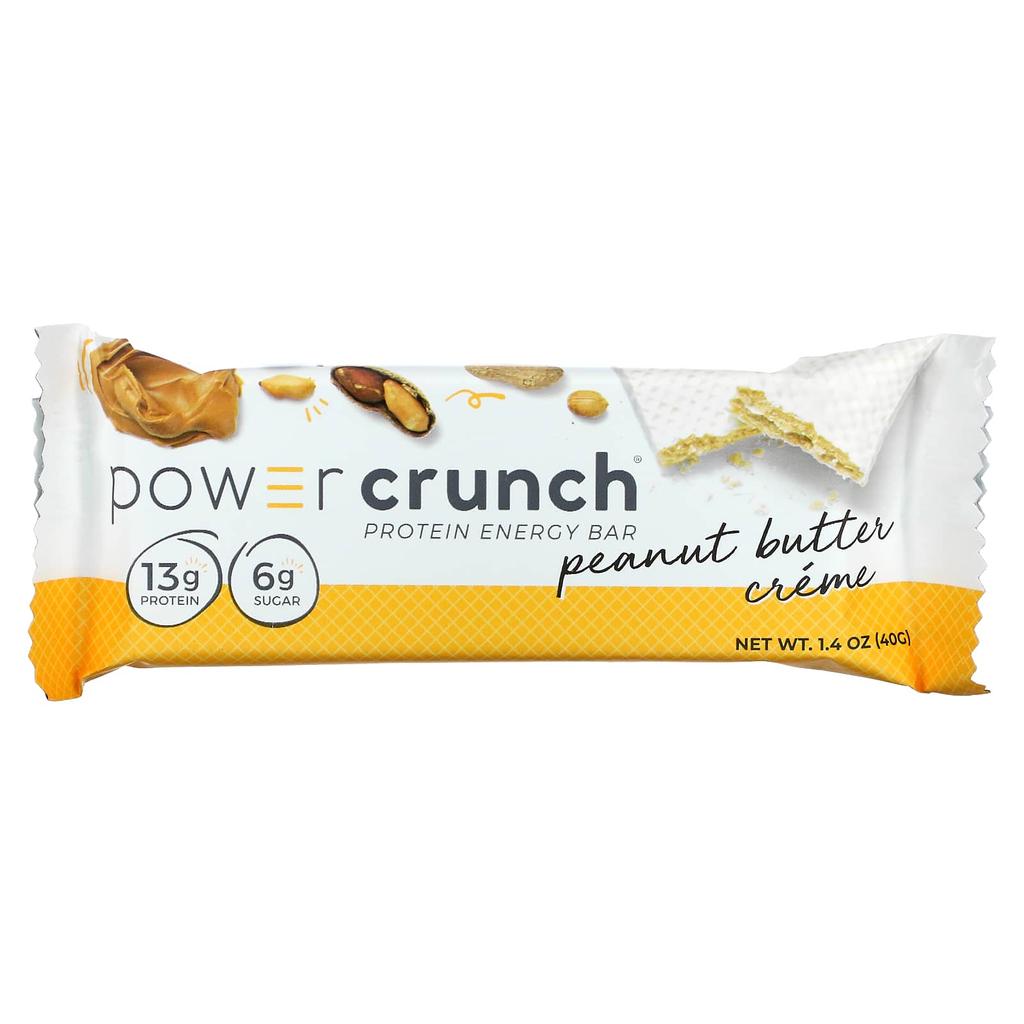 BNRG Power Crunch Protein Energy Bar, Original, Peanut Butter Cream, 12 Bars, 1.4 Oz (40 G) Each