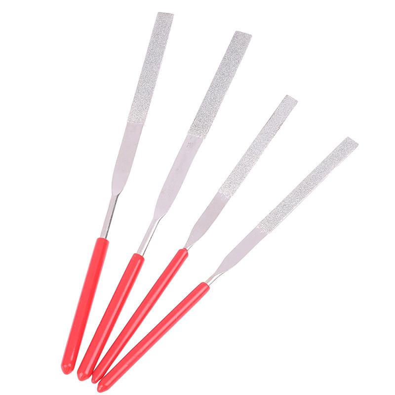 Набор из 2 алмазных напильников для шлифовки камня, самодельный напильник по дереву, игла для полировки ювелирных изделий