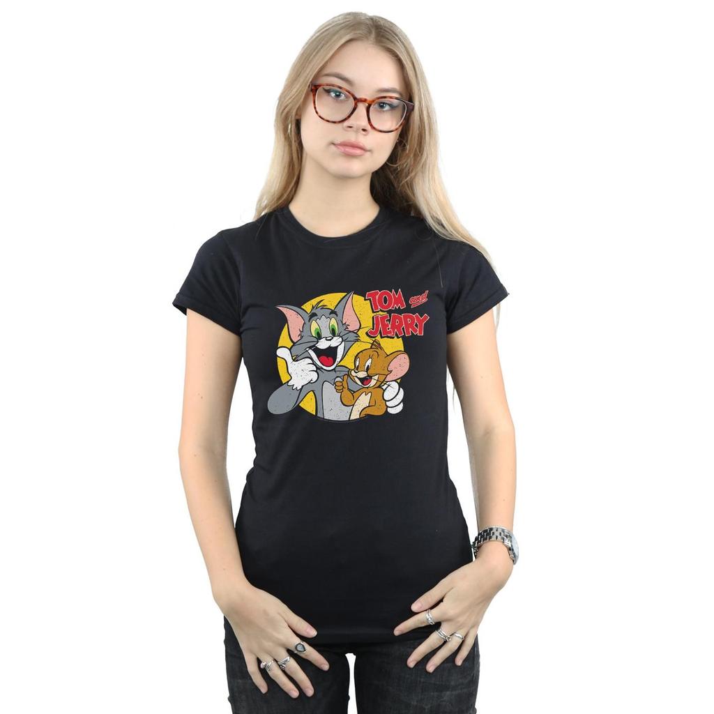 Tom And Jerry Womens/Ladies Thumbs Up Cotton T-Shirt