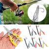 With Lanyard Plastic Handle Hook Removers Fishing Pliers Stainless Steel Scissor Bait Line Cutter