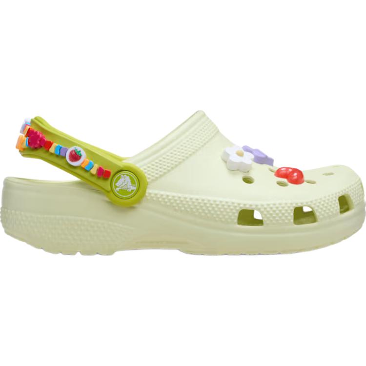 Crocs Classic Friendship Bracelet Clog Fashion Sports Simple Versatile Non-Slip Durable Low-Top Kids Sandals Kids Clogs Green 211306-3ZL