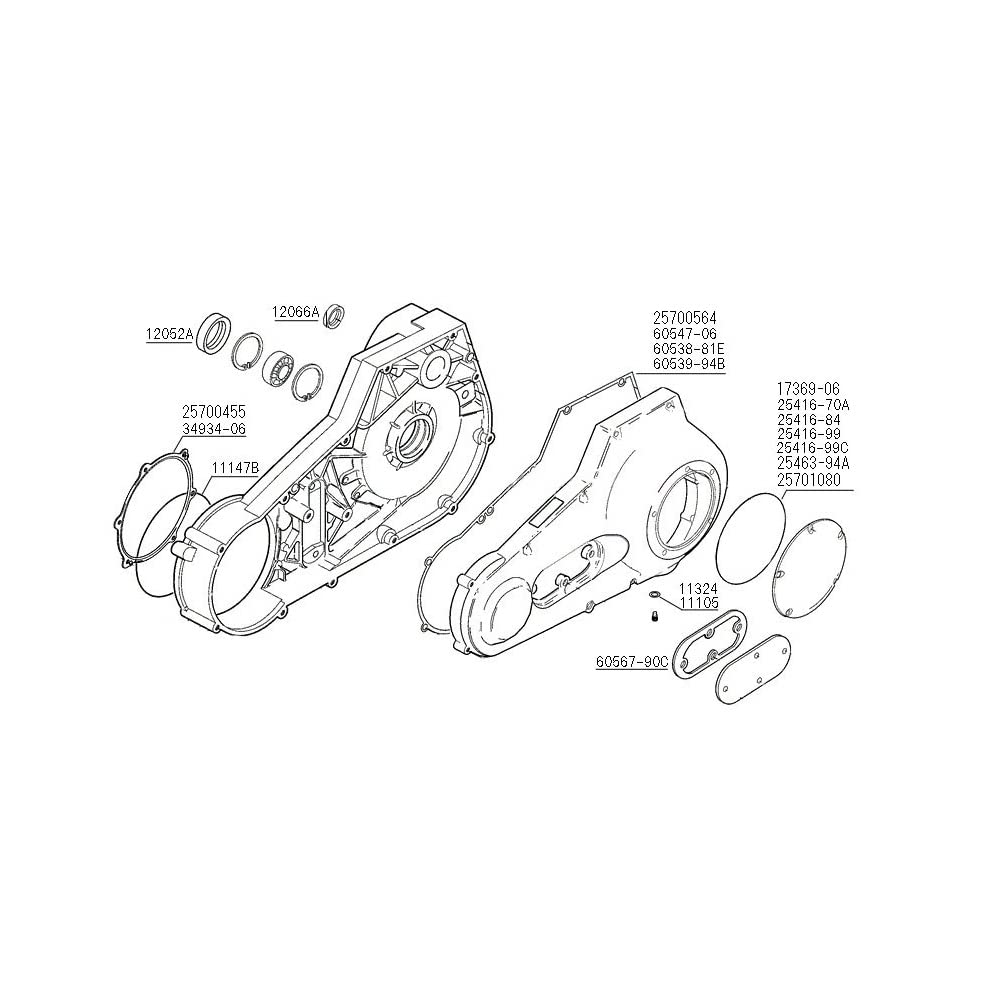Оригинальная прокладка СЦЕПЛЕНИЯ 25701080 Harley-Davidson CVR,