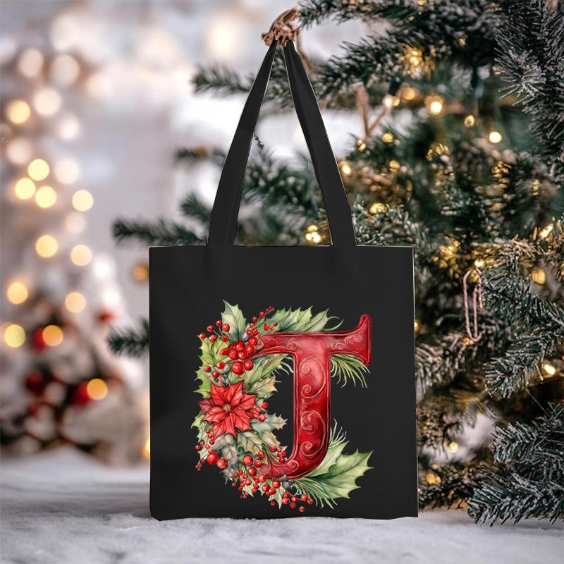 Рождественское письмо цветочный принт нишевый тренд сумка-тоут на плечо