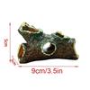 1PC Fish Tank Decoration Landscaping Aquarium Scenery Resin Crafts Decoration Wooden Barrel Wood Tree Debris Escape Bucket