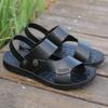 2025 Лето Новая обувь для мужчин Сандалии из натуральной кожи Кожаные повседневные шлепанцы Мужская крутая пляжная обувь