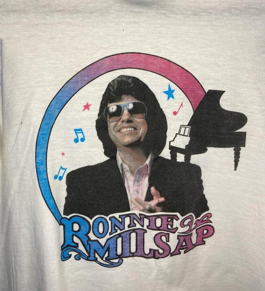 Ronnie Milsap Men T-shirt White Cotton Tee All Sizes S-5XL NA864 Unisex T-Shirt