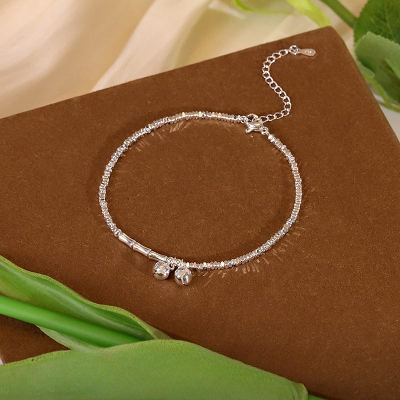 Неровное сломанное серебро, несколько таэлей колокольчиков, ножные браслеты, высокое женское чувство, шаг за шагом, цепочка для ног в виде дворцового колокольчика