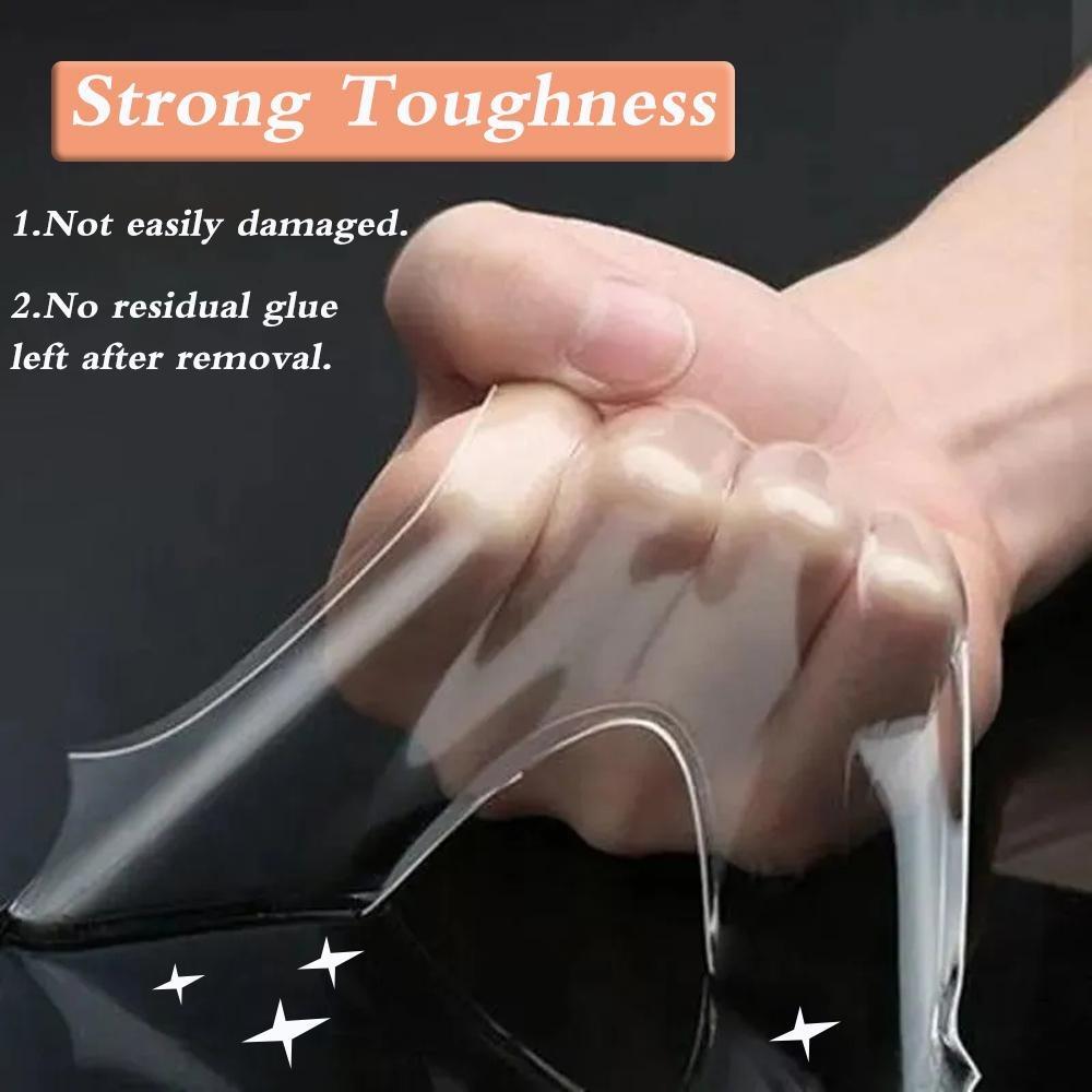 Ширина двусторонней ленты, прозрачная водостойкая многоразовая нано-лента, сильный липкий клей, автомобильный орнамент, кухня, ванная комната