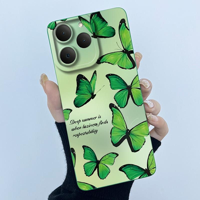 Чехол для телефона Realme 15T 5G 2025 Модный простой силиконовый ультратонкий чехол с рисунком «Масляная живопись: цветы» Ударопрочная задняя крышка