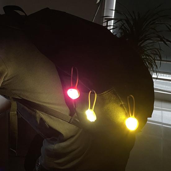 Светодиодный светящийся рюкзак с 3 режимами мигания, силиконовый шнур высокой видимости, корпус из АБС-пластика, регулируемый ремень, сигнальный свет