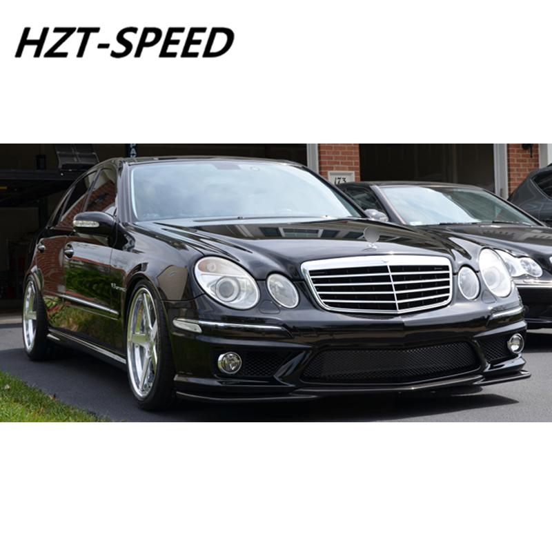 E63 AMG Style Unpainted PP Material Front Rear Bumper Side Skirts Car Body Kit For Mercedes-Benz W211 E200 E240 E300 2003-2009