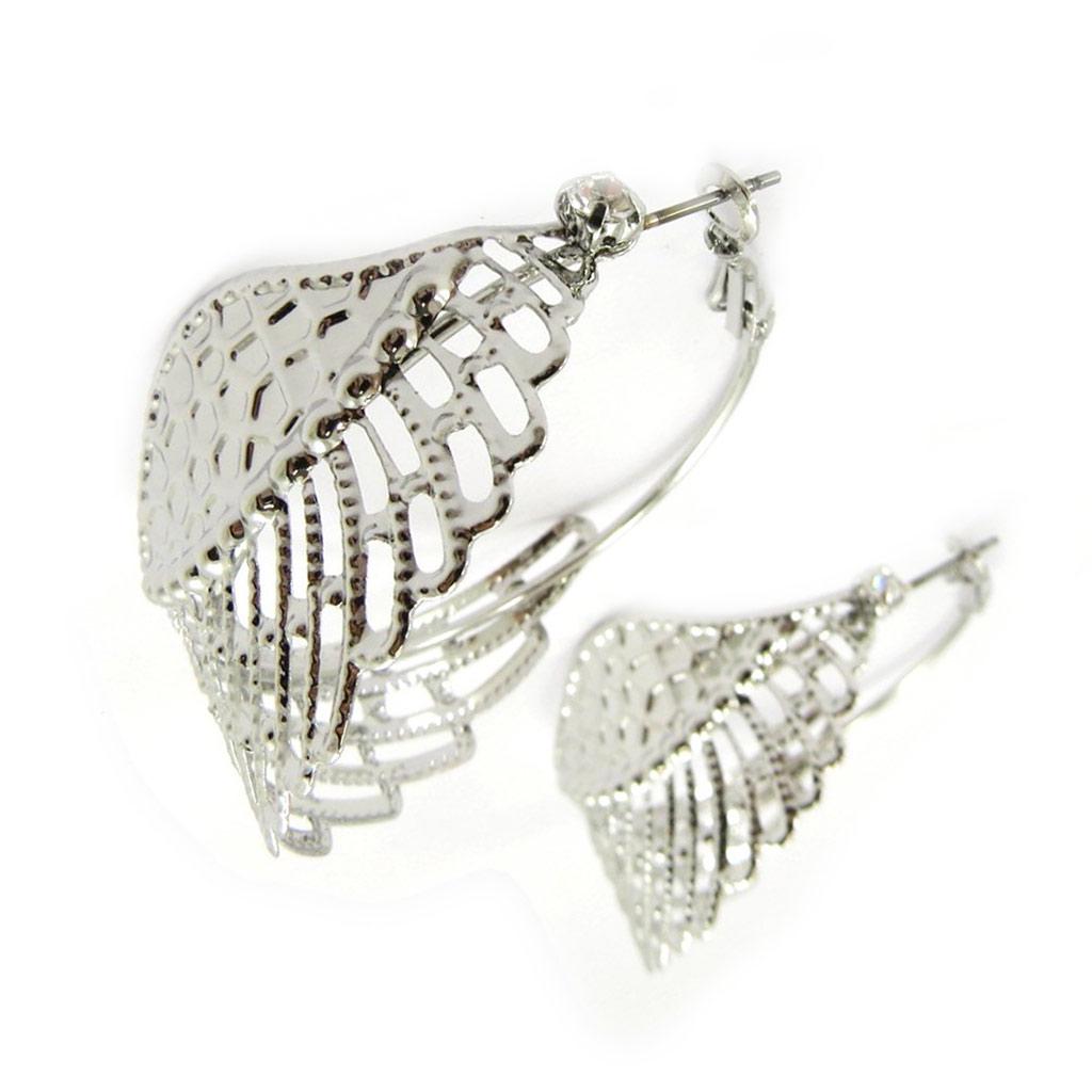 Les Trésors De Lily [L4265] - Серебряные серьги-кольца Les Ailes d'Ange