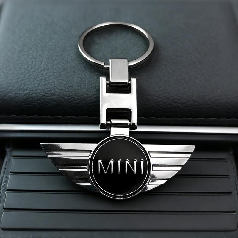 Car Emblem Keychain Auto Styling Key Ring Accessories For MINI One Cooper JCW Countryman Clubman Cabrio Paceman Coupe Roadster btrme66