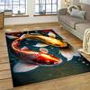 Натурализовать кои карп Инь Ян рыба мультфильм ковер ковер для дома гостиная спальня диван коврик декор, детский коврик нескользящий коврик