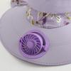 Breathable Solar Fan Cap USB Charging Fisherman Hat Door Fan Cooling Fan Hat  Outdoor Activities