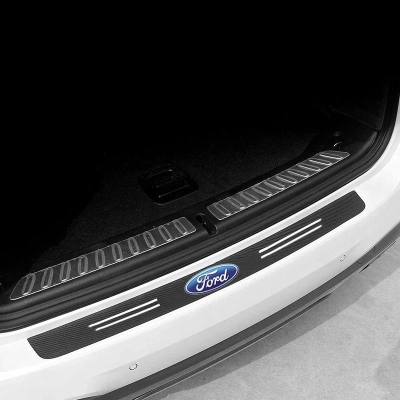 Новая автомобильная наклейка 2026 года Для Ford Наклейка на автомобиль из углеродного волокна Защитная полоса на дверь и багажник для Ford 2 3 4 5 MK 2 6 7 Ranger Fiesta