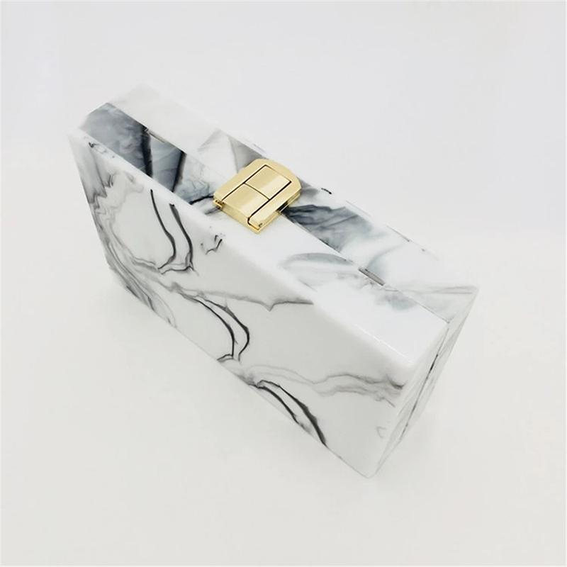 New Designer Wallet Chinoseries Marble Pattern Hangbags Ink Print Acrylic Clutch Purse Vintage Evening Bag Mini Messenger Bags